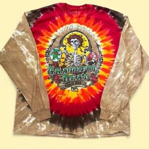 Liquid Blue Grateful Dead Tie-Dye Long Sleeve Tee
